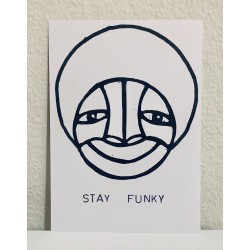 Smiling Buddhy Stay Funky Postcard